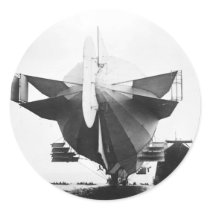 Zeppelin Airship  1908 Stickers