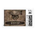 Zeppelin Steampunk Postage