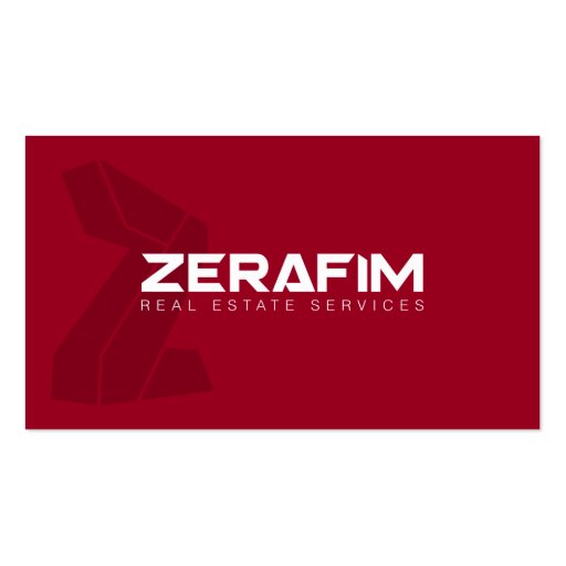 Zerafim Standard 2-Sided Business Card (w/Photo) (back side)