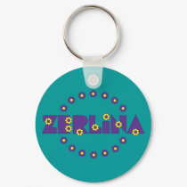 Zerlina de Flores Purpura keychains