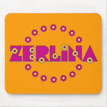 Zerlina de Flores Rosa mousepads