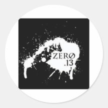 zero.13 icon round sticker