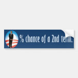Zero% Chance of 2nd Term - Anti Obama Bumper Stickers