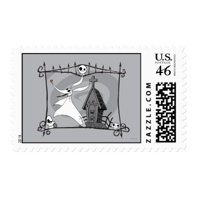 Zero in the Cemetary Postage Stamp