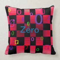 Zéro Numbers Red Pillow - CricketDiane pillows