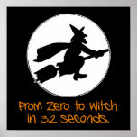 Zero to Witch Silhouette Style Posters