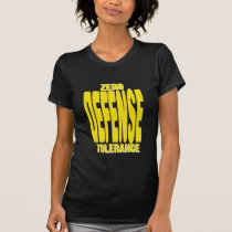 Zero Tolerance Defense on Black tee t-shirts