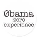 Zerobama Obama Zero Experience Sticker by RepublicanTeesGifts Zerobama Obama Zero Experience Sticker