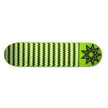 Zerodraline Green-Black-White Pattern Skateboard