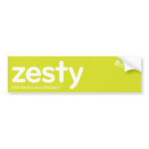 Zesty bumper stickers by kraftfoods Zesty bumper stickers