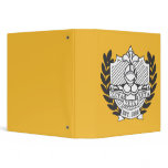 Zeta Zeta Zeta Fraternity Crest - B&amp;W Binders