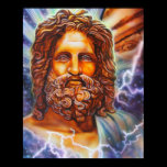 Zeus 24x30 Poster by Lisa Iris