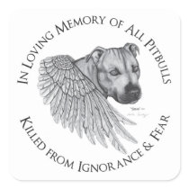 Zeus angel square sticker