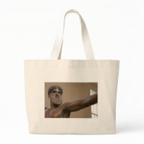 Zeus bronze statue in Athens Greece Tote Bags