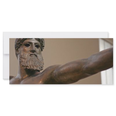 Sculpture Zeus on Bronze Statue Of The God Zeus  Located In The National Museum In