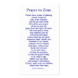 Zeus Prayer Card Business Cards