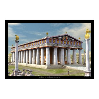 Zeus Temple at Olympia Poster by lahorde