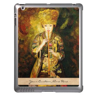 Zhangbo Hmong Culture Girl is Piping chinese lady iPad Cases