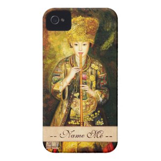 Zhangbo Hmong Culture Girl is Piping chinese lady Case-Mate iPhone 4 Case