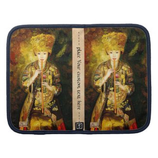 Zhangbo Hmong Culture Girl is Piping chinese lady Folio Planners