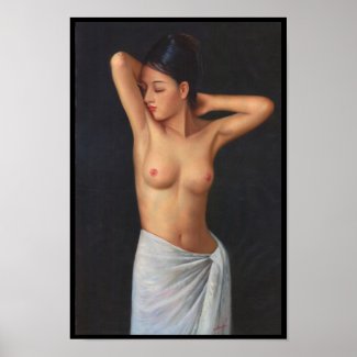 Zhangbo Nude Virgin with Sun woman act Posters