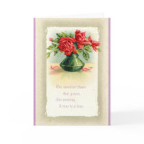 ZHR0028 1915 Vintage Roses Romantic Greeting cards