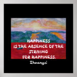 Zhuangzi Quote - Poster