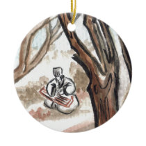 Zhuge Liang Plays the Qin Ornament ornaments