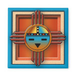 Zia Sun Face Fridge Magnet