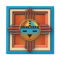 Zia Sun Face Fridge Magnet