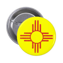 Zia Vintage Pinback Button