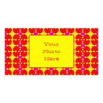 Zig-n-Zag Broken Hearts Personalized Photo Card