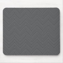 Zig Zag - Black & White mousepads