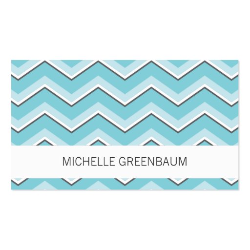 Zig Zag Calling Card Business Card Templates (front side)