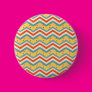 Zig Zag Dots Pinback Button