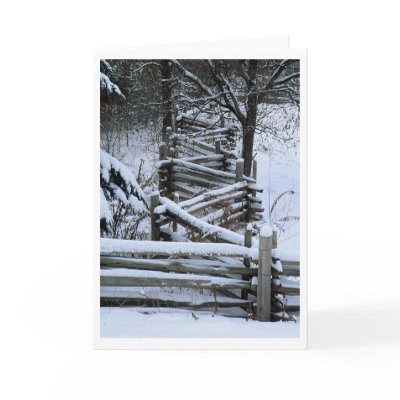 Zig Zag Fence Card by Snowhawk