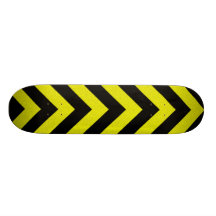 zig zag hazard stripes skateboard