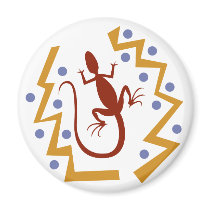 Zig Zag Lizard magnets