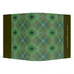Zig Zag Plaid Personalized Avery Binder