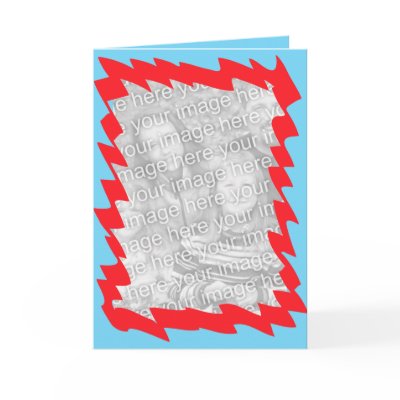 zig zag-red greeting card by YourPhotoCards