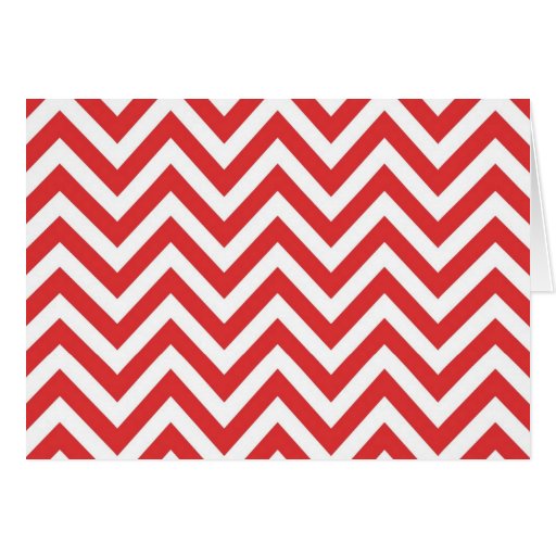 Zig Zag Striped Red White Pattern Qpc Template Card | Zazzle