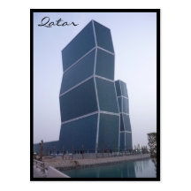 zig zag towers doha postcard