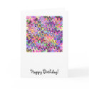 Zig-Zag Wave Squiggles  Birthday Card