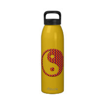 Zig Zag Yin Yang Water Bottle