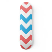 ZigZag Aqua-Pink Custom Skate Board