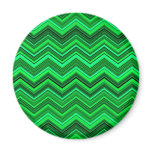 zigzag greens magnet