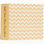 Zigzag in warm tan, beige and white. vinyl binder