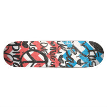 ZigZag  Pink-Aqua Skate Board