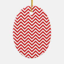 Zigzag rojo adorno