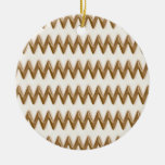 Zigzags - Milk Chocolate and White Chocolate Christmas Tree Ornaments